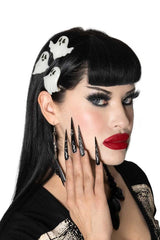 creepy cute halloween vintage inspired glow in the dark ghost hair clip set