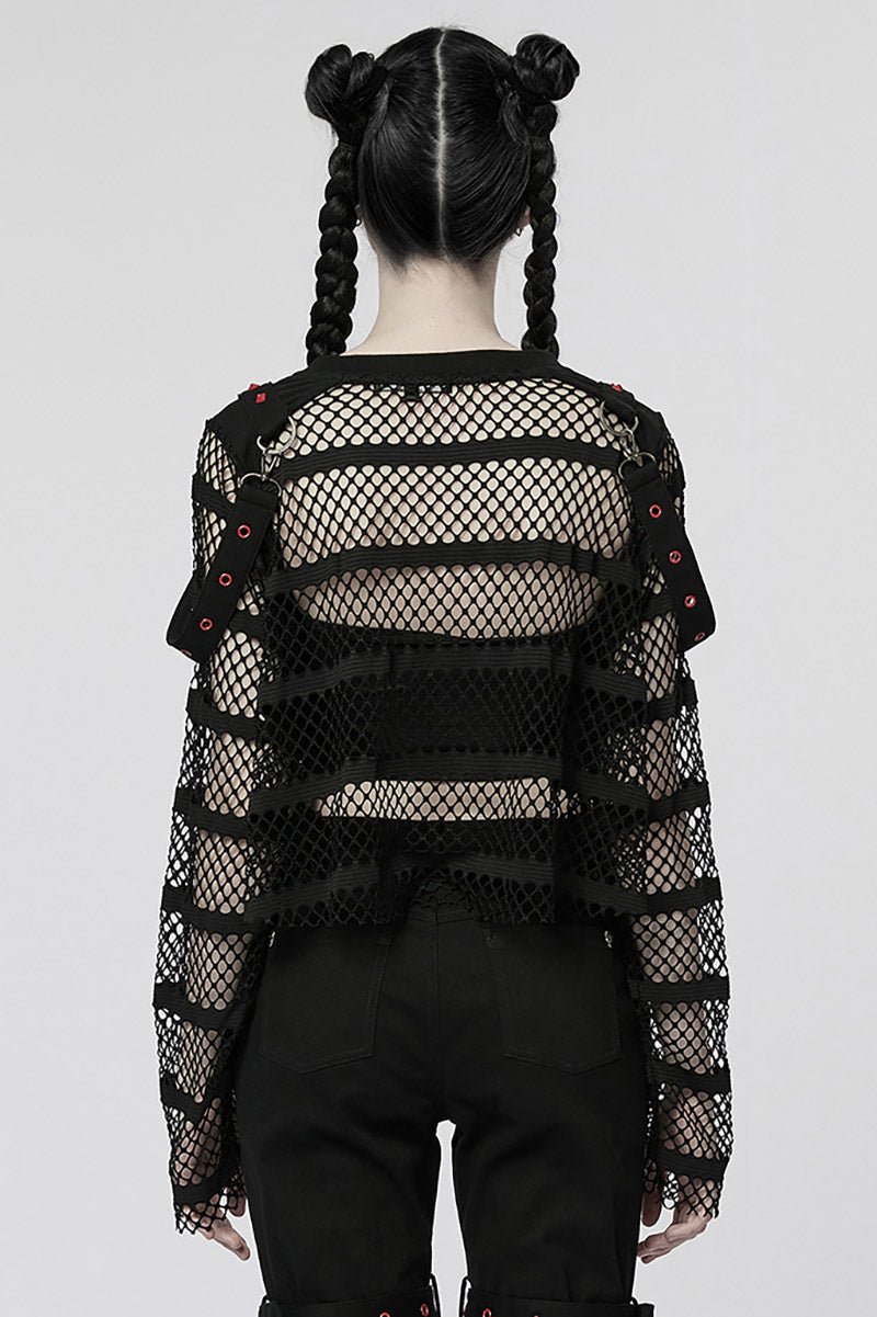 oversized fishnet top