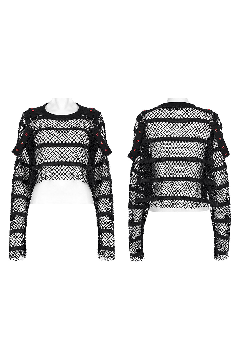 Ghost Blood Oversized Fishnet Top - womens tops - VampireFreaks - Punk Rave