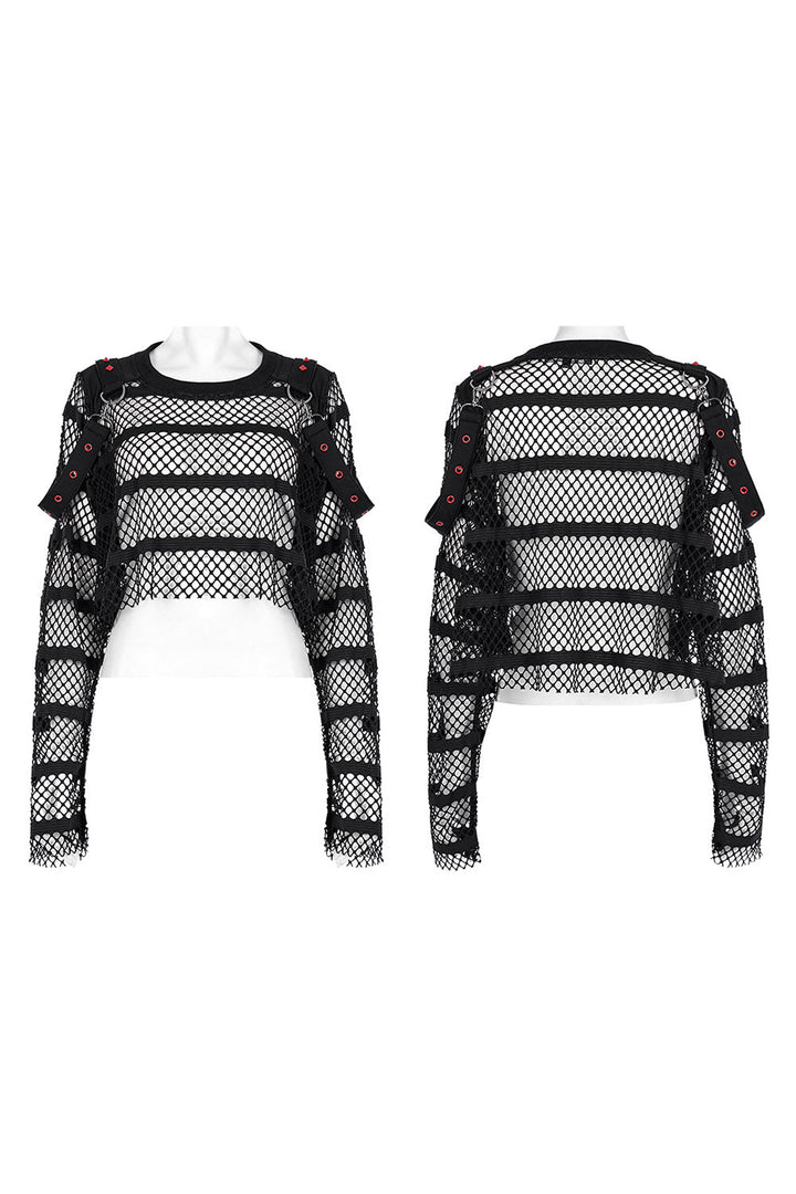 Ghost Blood Oversized Fishnet Top - womens tops - VampireFreaks - Punk Rave