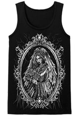 ride attraction inspired haunted mansion ghost bride tank top for men