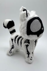 3D plush halloween cat keychain 