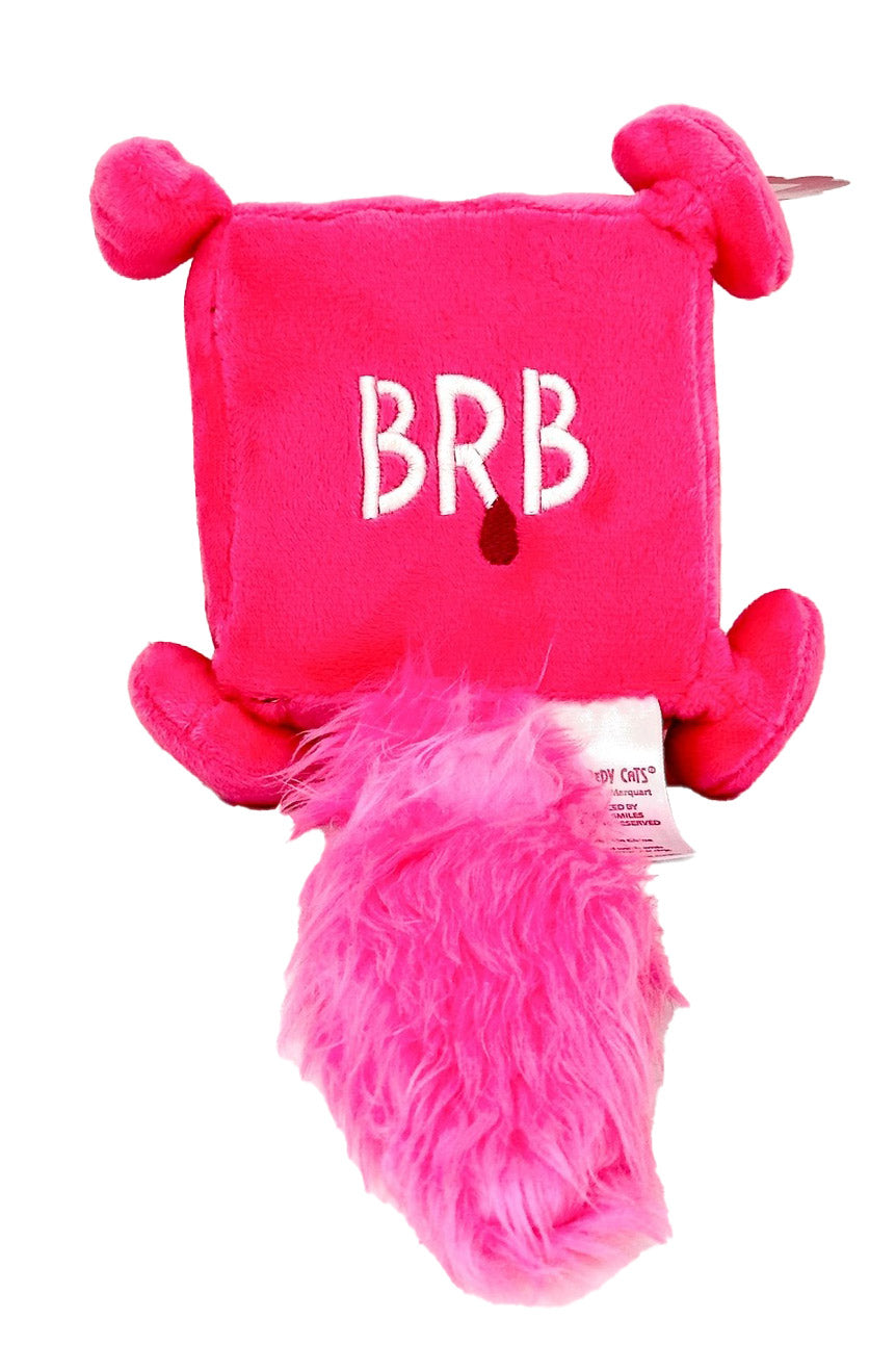 pink plush kitty toy