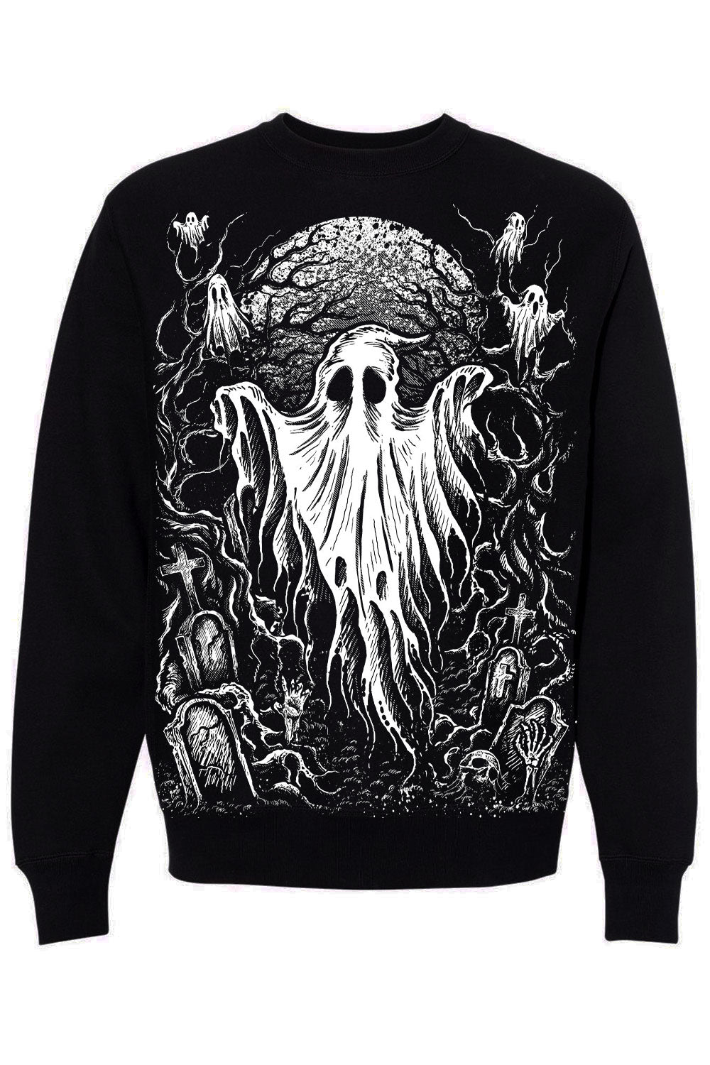 gothic ghost halloween sweater