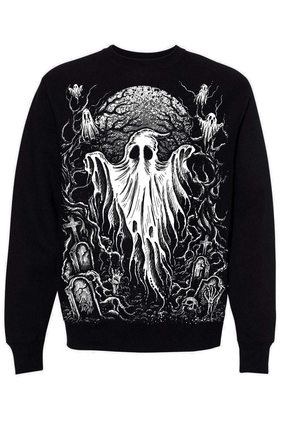 gothic ghost halloween sweater