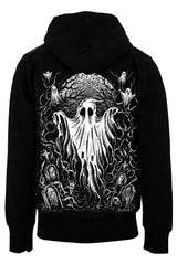spooky ghost hoodie coat 