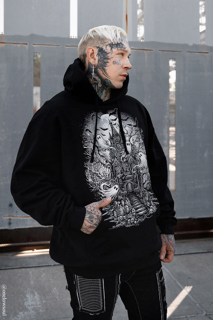 black cotton comfy goth casual clothing 