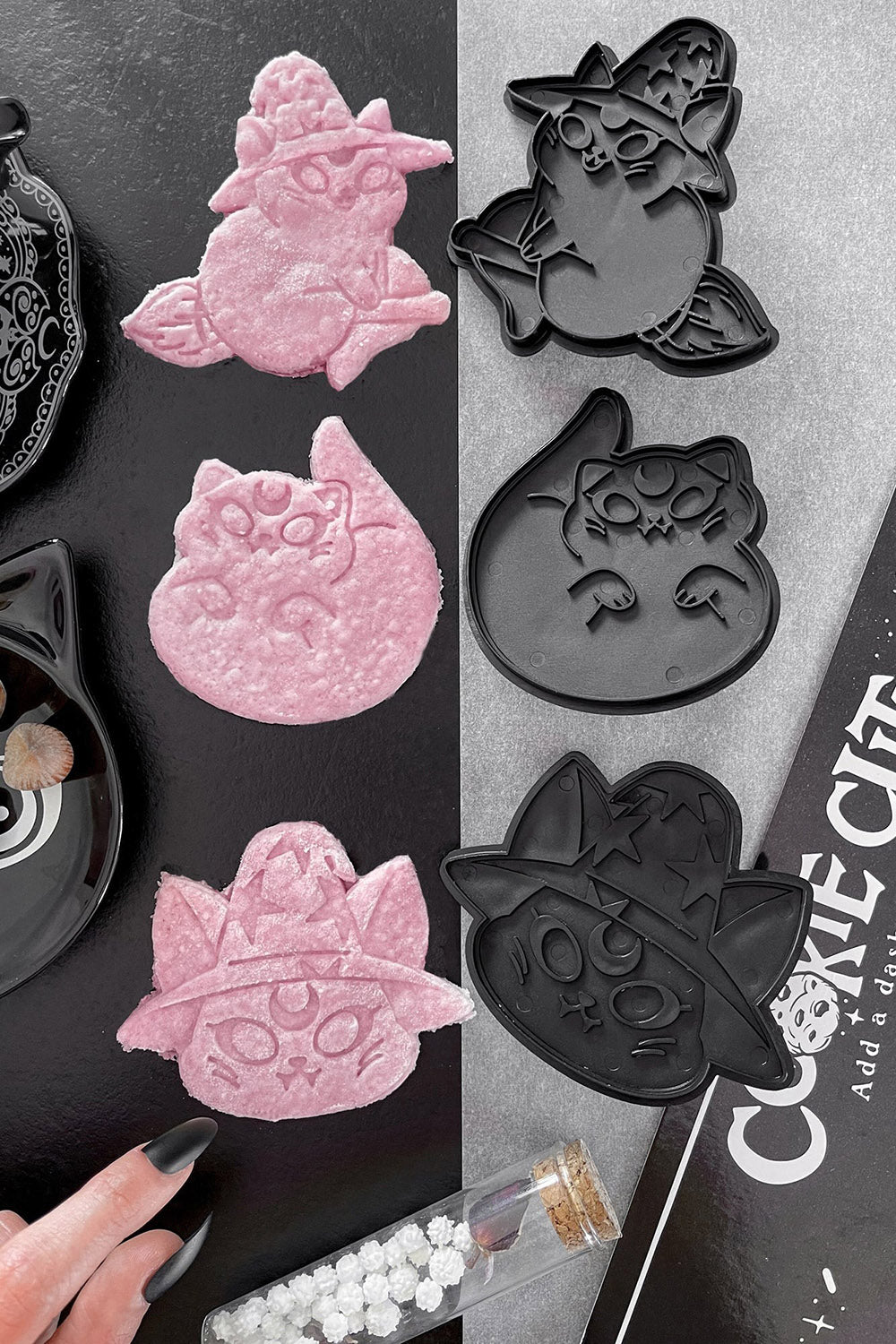 Ghost Kitty Cookie Cutters - housewares - VampireFreaks - Killstar