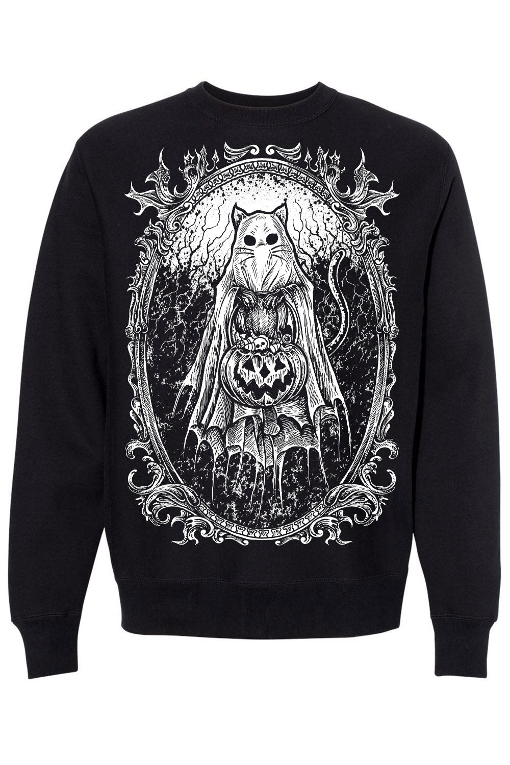 Ghost Kitty Sweatshirt - mens outerwear - VampireFreaks - VampireFreaks