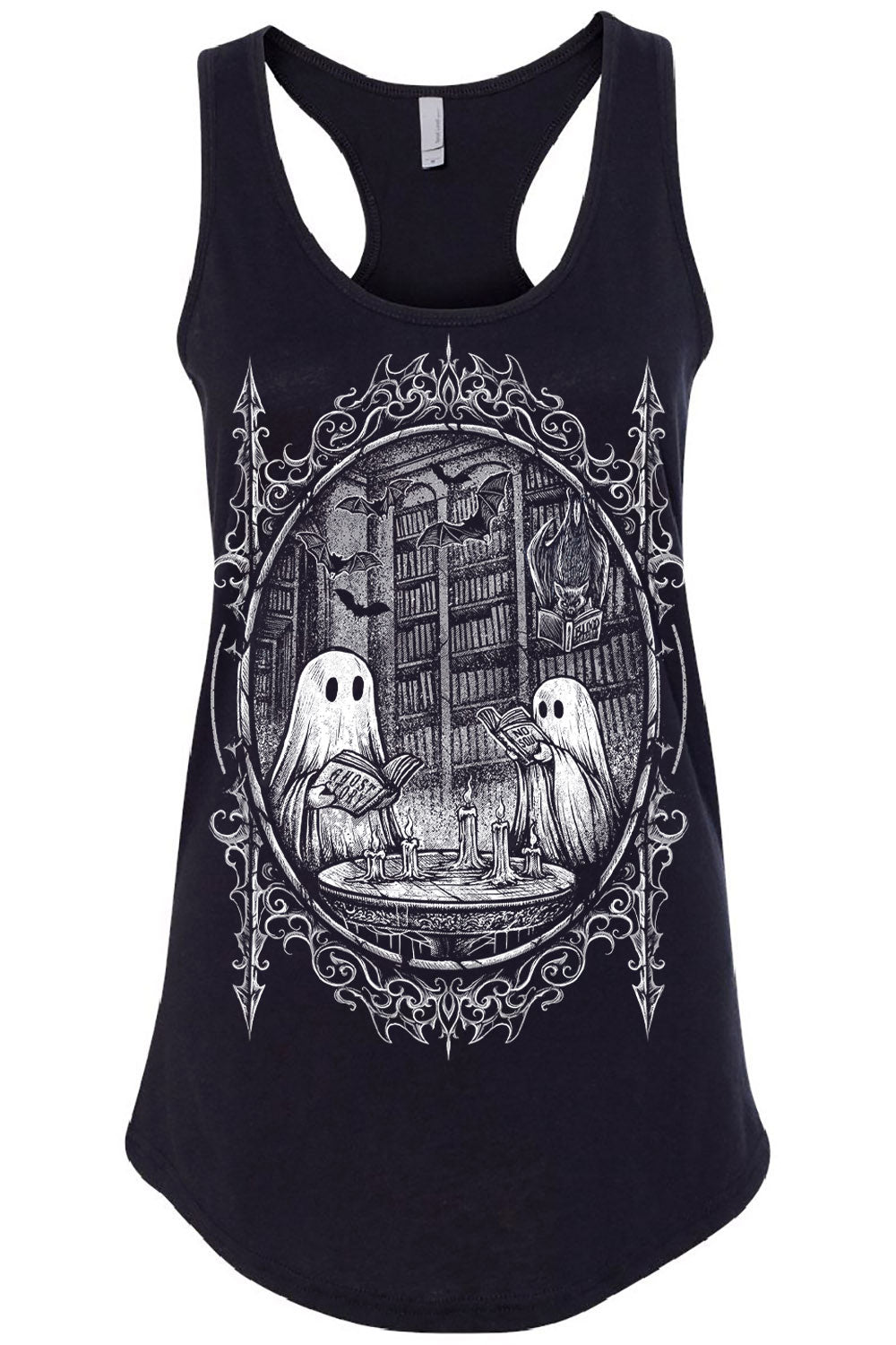 womens gothic racerback tank top made of cotton