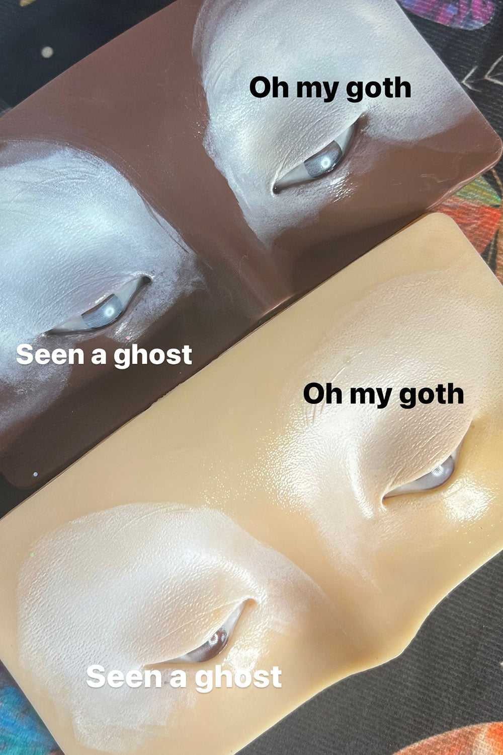 ghostly white corpse paint liquid makeup 