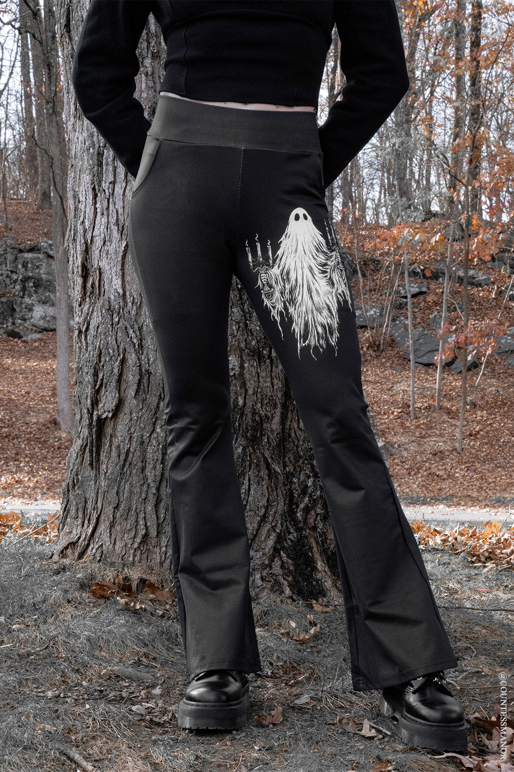 high-waisted ghost leggings