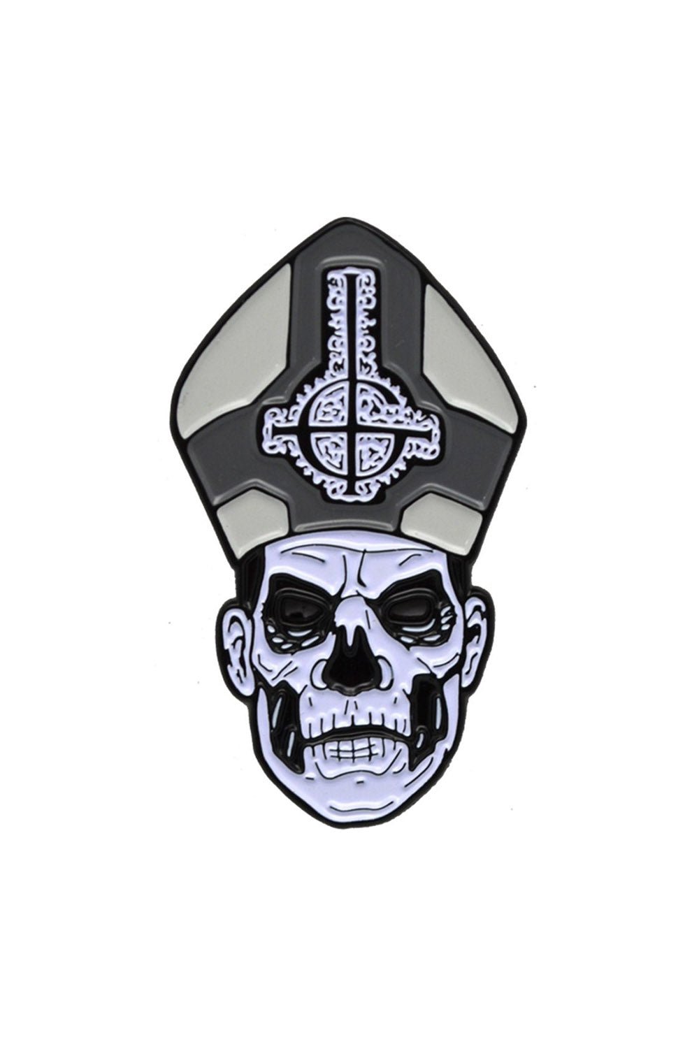 Ghost Papa Emeritus II Enamel Pin - pins & patches - VampireFreaks - Trick or Treat Studios