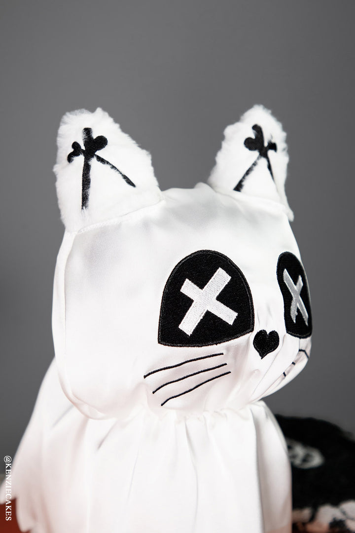 halloween ghost sheet cat plushie