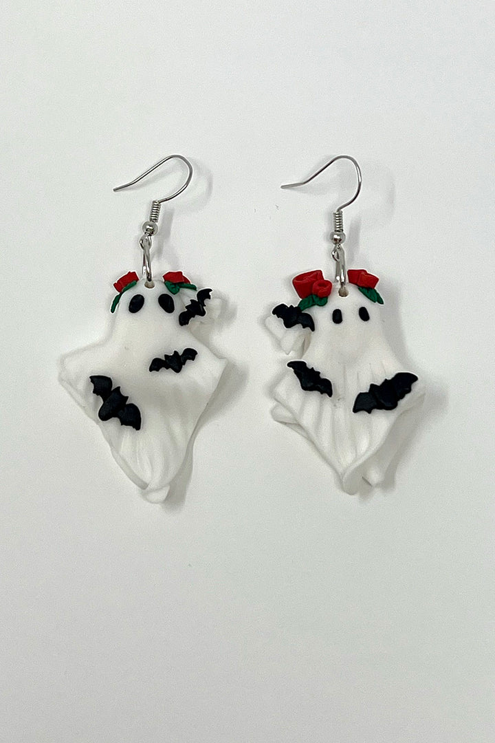 creepy cute kawaii ghost novelty earrings 