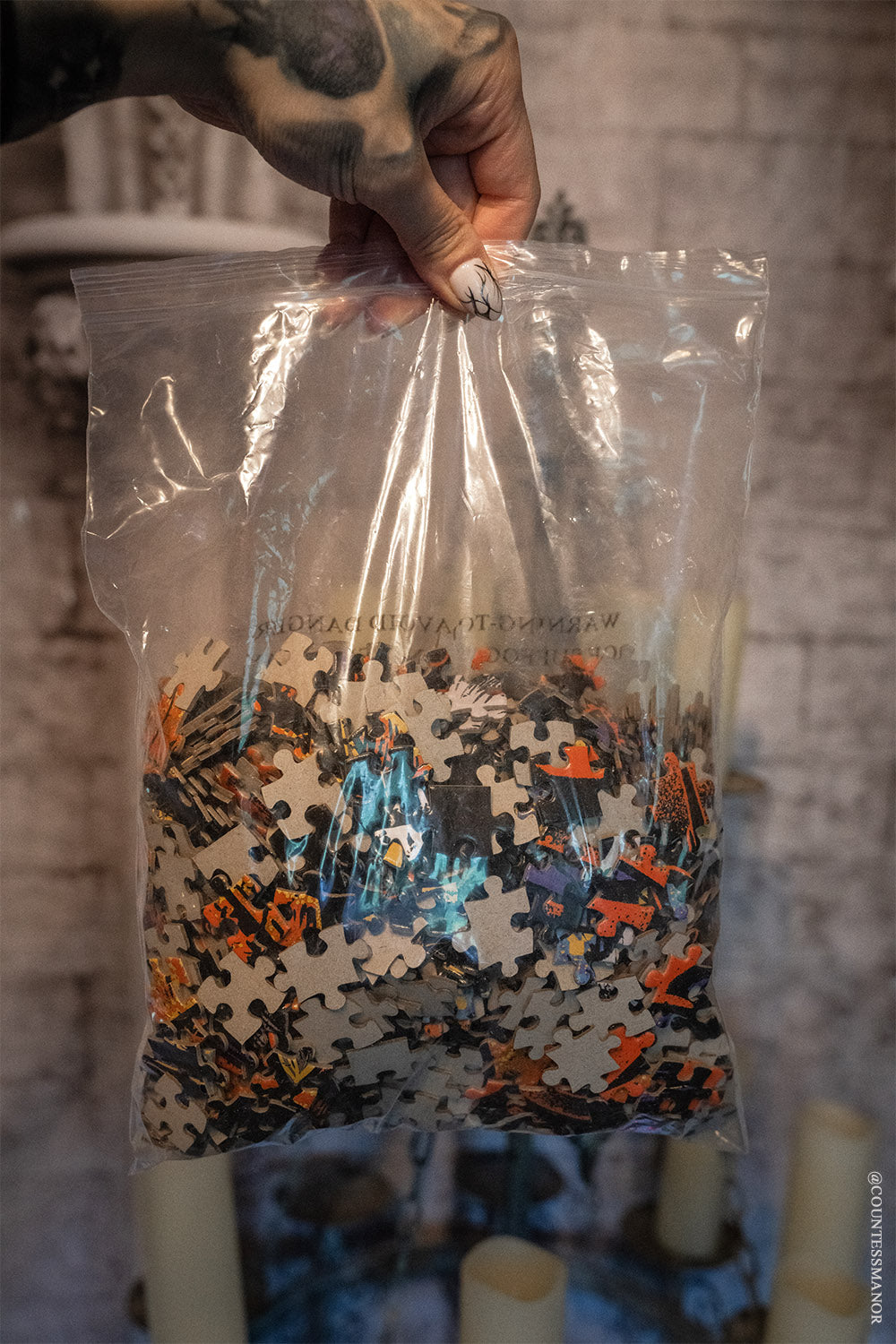 gothic puzzle to hang on the wall 