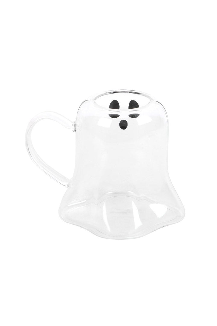 Ghost Shaped Glass Halloween Mug - housewares - VampireFreaks - Something Different