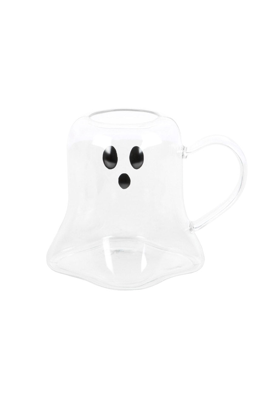 Ghost Shaped Glass Halloween Mug - housewares - VampireFreaks - Something Different