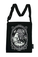 spooky cute ghost and black cat purse tote 