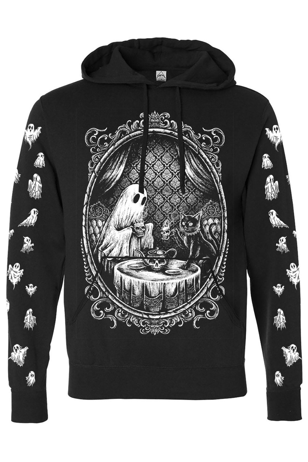 victorian goth cameo frame hoodie