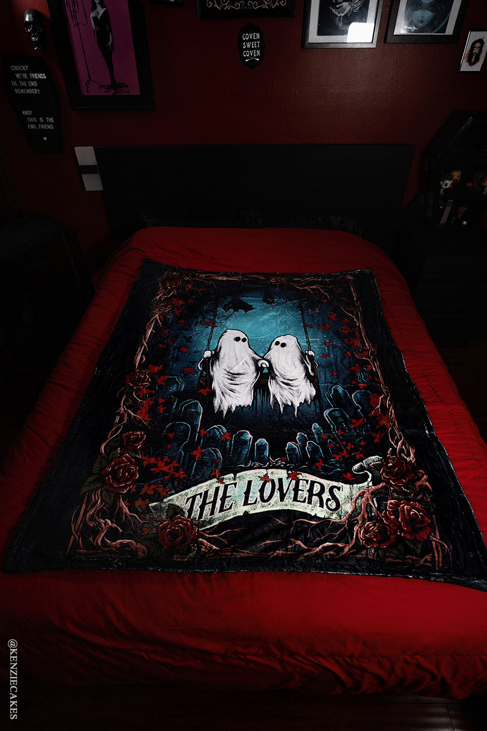 tarot card fleece throw blanket