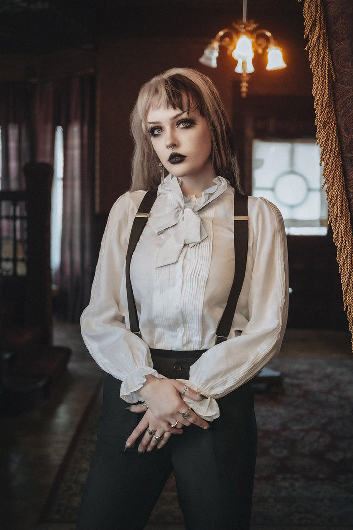 womens romantic goth old fashioned shirt