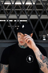 Ghostie Dad Hat [BLACK] - hats & scarves & headwear - VampireFreaks - Lively Ghosts