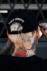 Ghostie Dad Hat [BLACK] - hats & scarves & headwear - VampireFreaks - Lively Ghosts