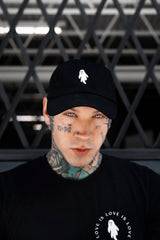 Ghostie Dad Hat [BLACK] - hats & scarves & headwear - VampireFreaks - Lively Ghosts