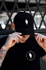 Ghostie Dad Hat [BLACK] - hats & scarves & headwear - VampireFreaks - Lively Ghosts