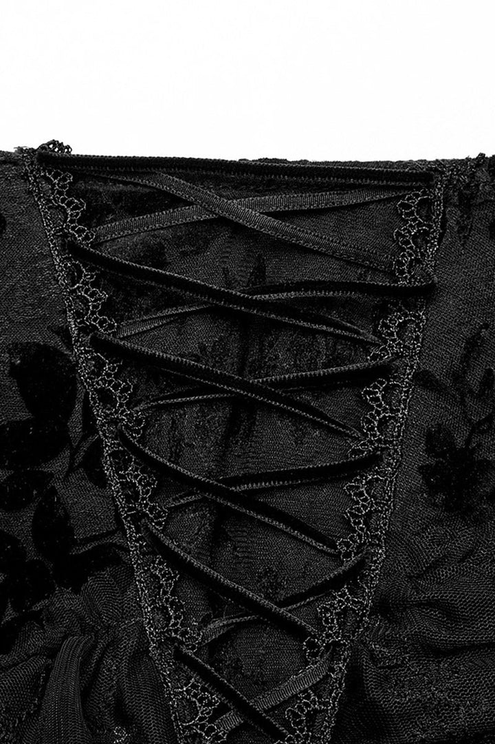 Ghostlore Lace Maxi Skirt [BLACK] - skirts - VampireFreaks - Punk Rave