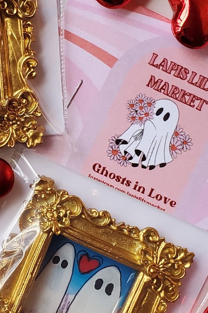 Ghosts in Love Hand Painted Mini Art [Mystery Item] - housewares - VampireFreaks - Lapis Lily Market