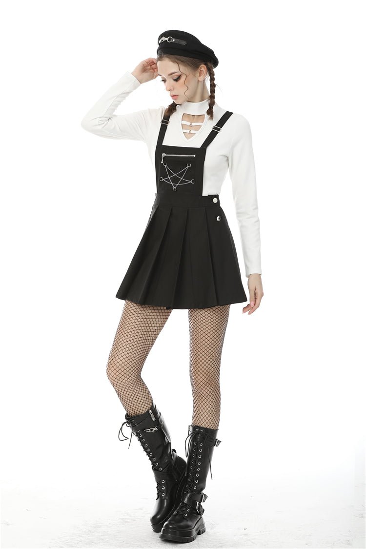 Ghoul School Suspender Dress - dresses - VampireFreaks - Dark In Love