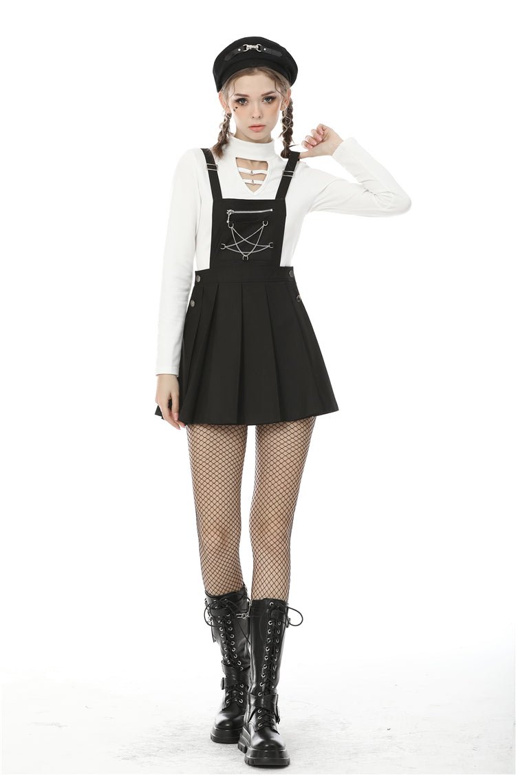 Ghoul School Suspender Dress - dresses - VampireFreaks - Dark In Love