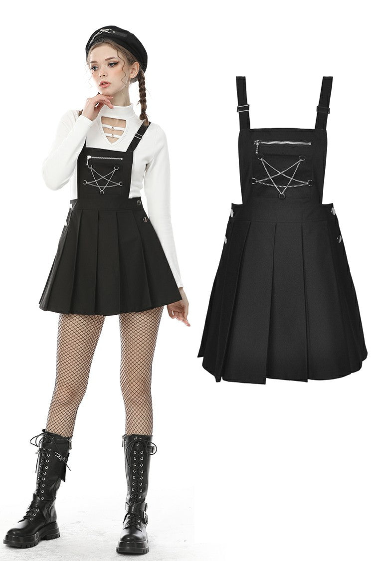 Ghoul School Suspender Dress - dresses - VampireFreaks - Dark In Love