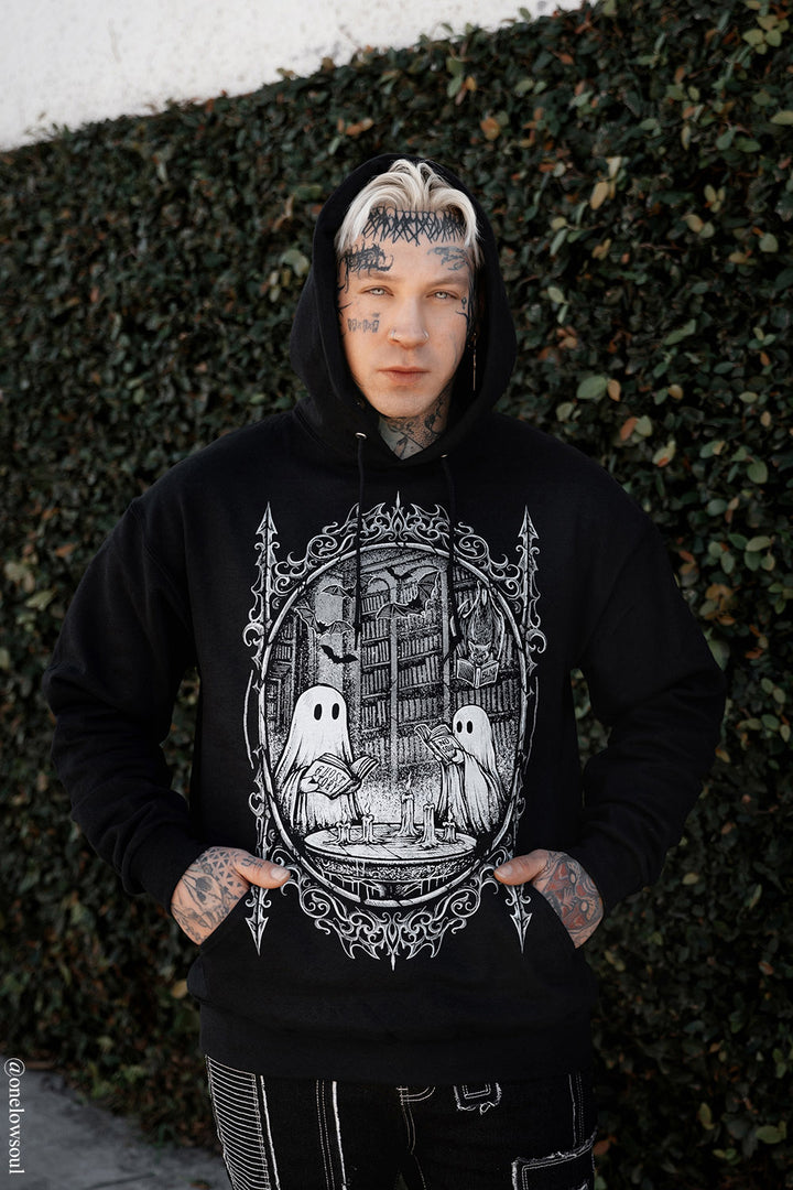 gothic ghost hoodie pullover jacket
