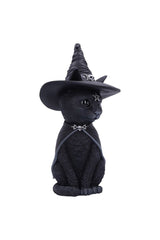 witch large cat figurine 