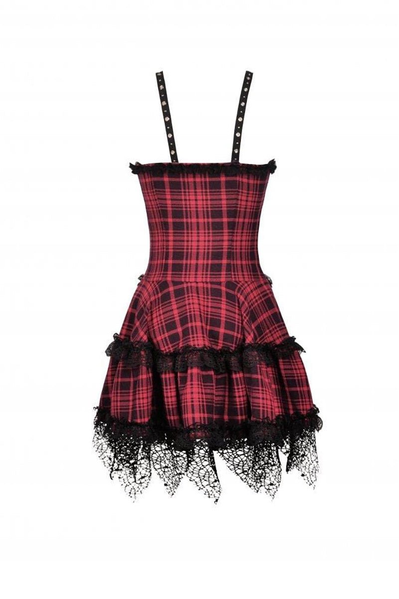 Girl in the Band Plaid Punk Dress - dresses - VampireFreaks - Dark In Love