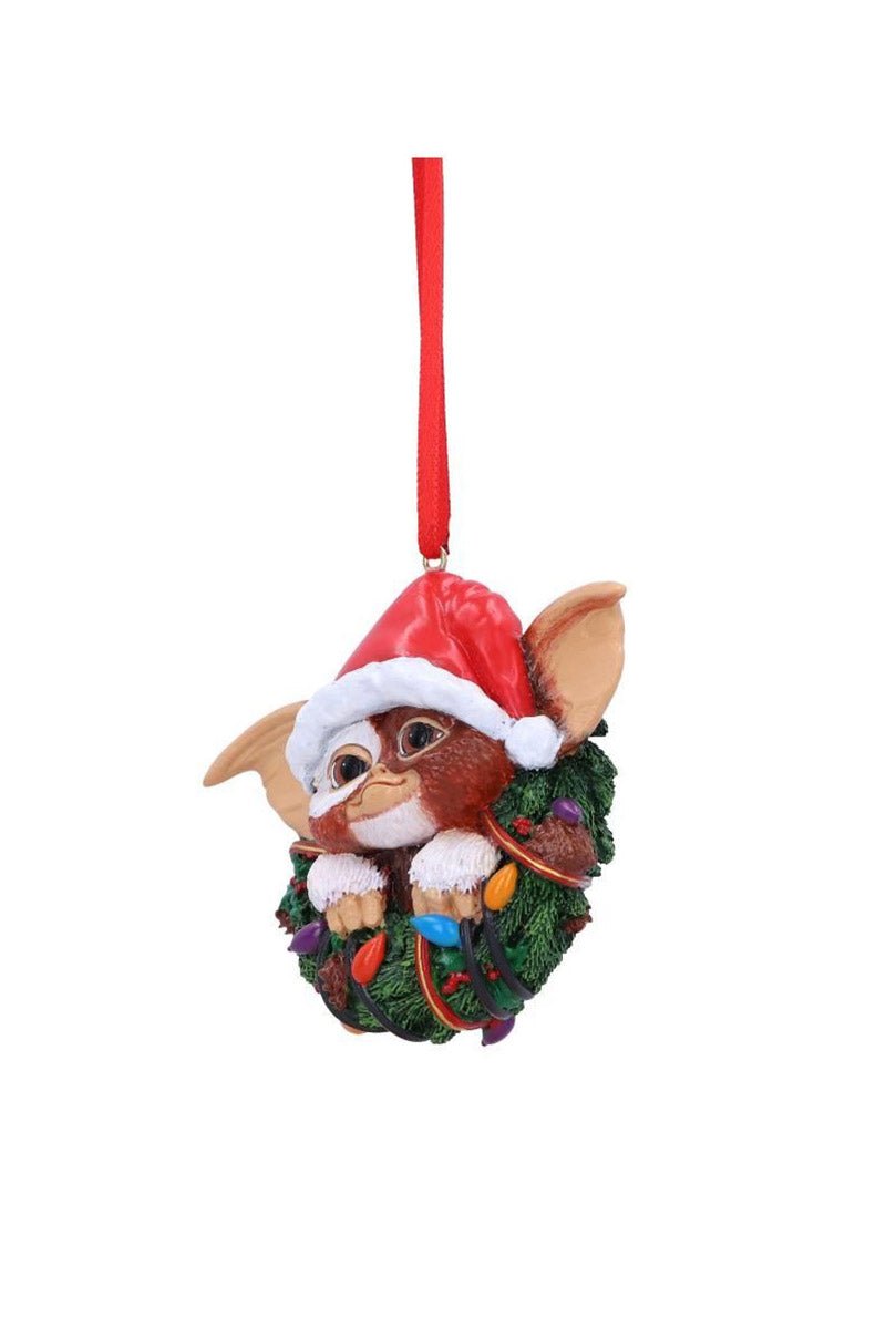 Gizmo in Wreath Hanging Ornament - toys - VampireFreaks - Nemesis Now