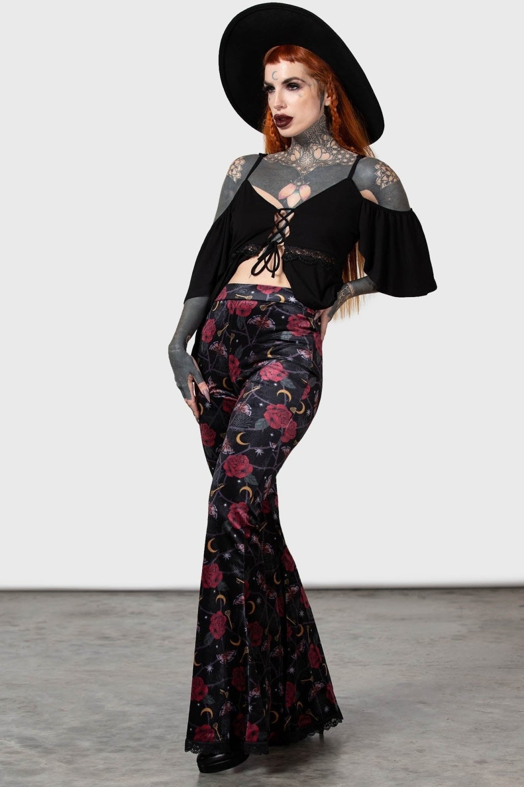 Glinda Flares - womens bottoms - VampireFreaks - Killstar