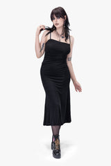 long midi goth dress