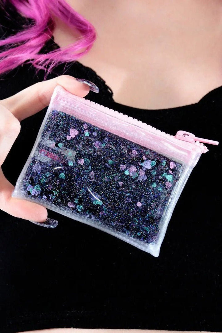 Glitter Goo Coin Purse [Nocturnal Hearts] - bags & wallets - VampireFreaks - Electric Bubblegum