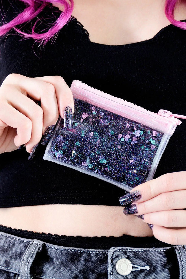 Glitter Goo Coin Purse [Nocturnal Hearts] - bags & wallets - VampireFreaks - Electric Bubblegum