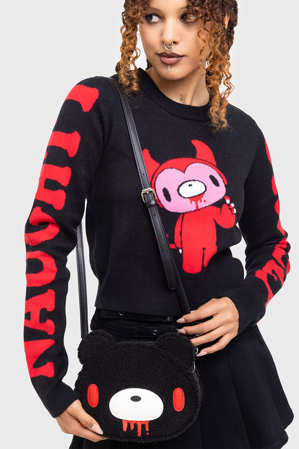 bloody gloomy bear handbag by killstar