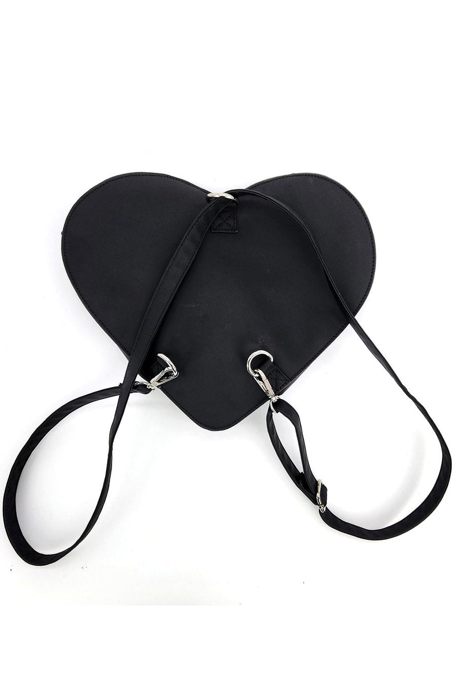 Glow In The Dark Heart Shape Frank W/ Bride Backpack - bags & wallets - VampireFreaks - Comeco Inc