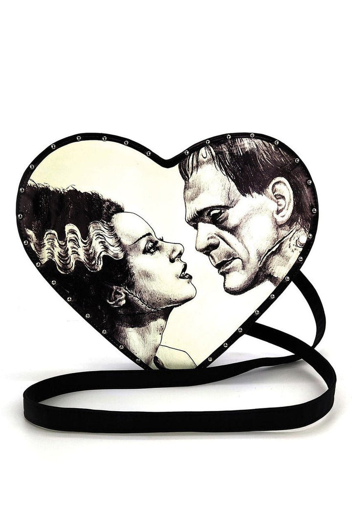 Glow In The Dark Heart Shape Frank W/ Bride Backpack - bags & wallets - VampireFreaks - Comeco Inc