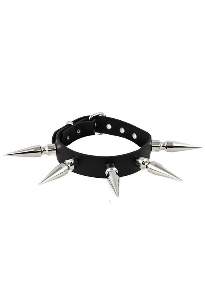 GO AWAY Giant Spiked Choker - chokers - VampireFreaks - Funk Plus