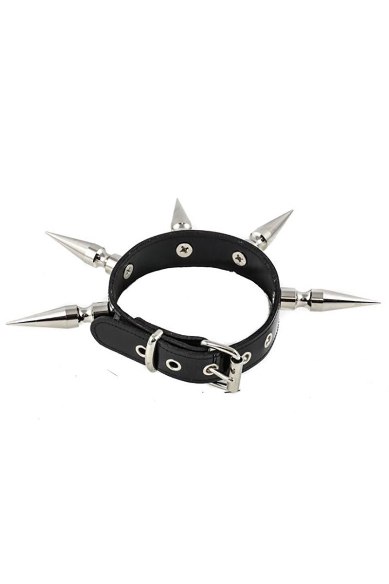 GO AWAY Giant Spiked Choker - chokers - VampireFreaks - Funk Plus