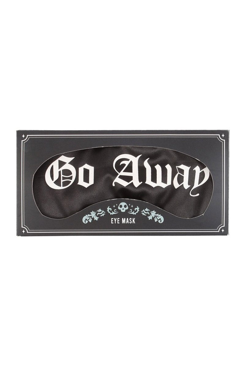 Go Away Gothic Satin Sleep Mask - mens sleepwear - VampireFreaks - Something Different