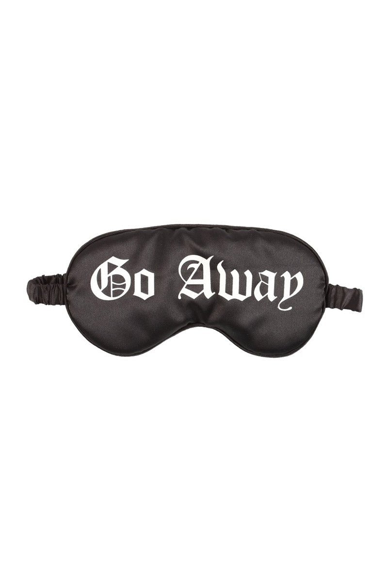 Go Away Gothic Satin Sleep Mask